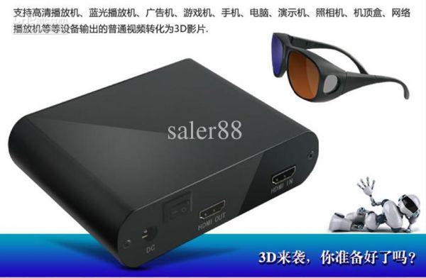 Conversor de Video 2D para 3D Com 2 Oculos e Frete Grátis