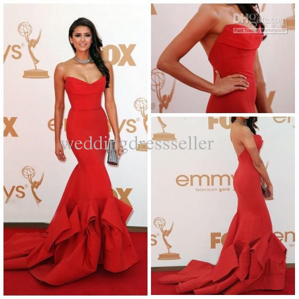 Vestido Longo Vermelho Estilo Sereia